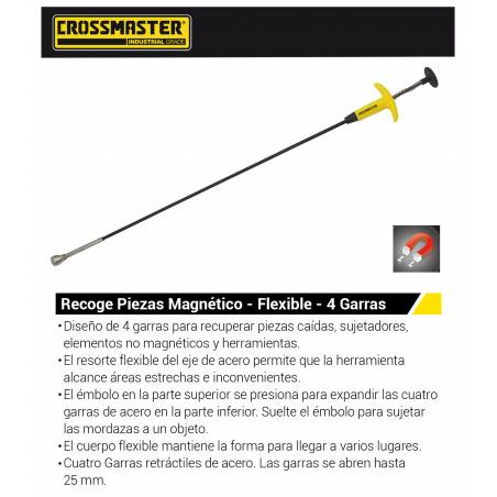 RECOGE PIEZAS MAGNETICO 4 GARRAS 600 MM Crossmaster