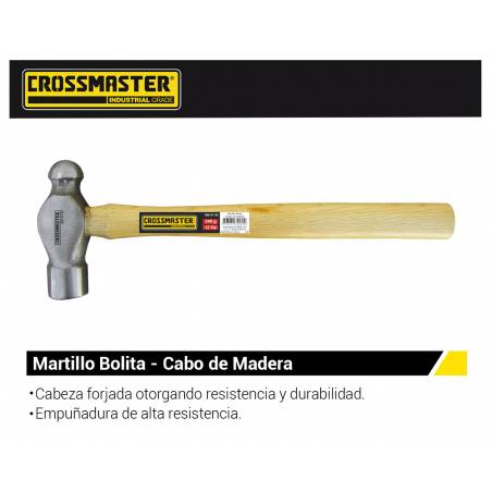 MARTILLO BOLITA 680 gr. CABO MADERA CROSSMASTER