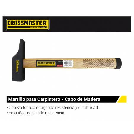 MARTILLO PARA CARPINTERO CABO MADERA 25 mm CROSSMASTER